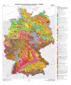 Карта почв Германии 1: 1